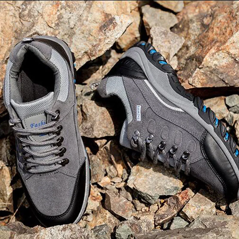 Новинка Мужская Уличная походная обувь Нескользящие водонепроницаемые низкие
