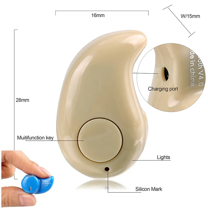 Мини беспроводные Bluetooth наушники в ухо наушник S530 свободные руки телефон Blutooth