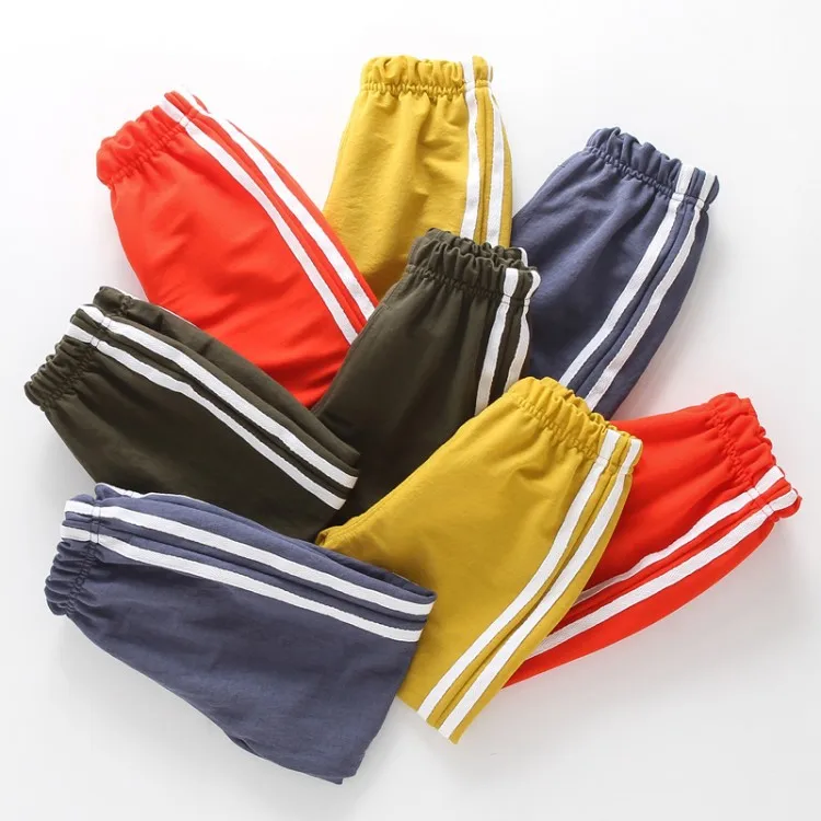 Новинка 2019 детские летние штаны Модные свободные в полоску с защитой от комаров