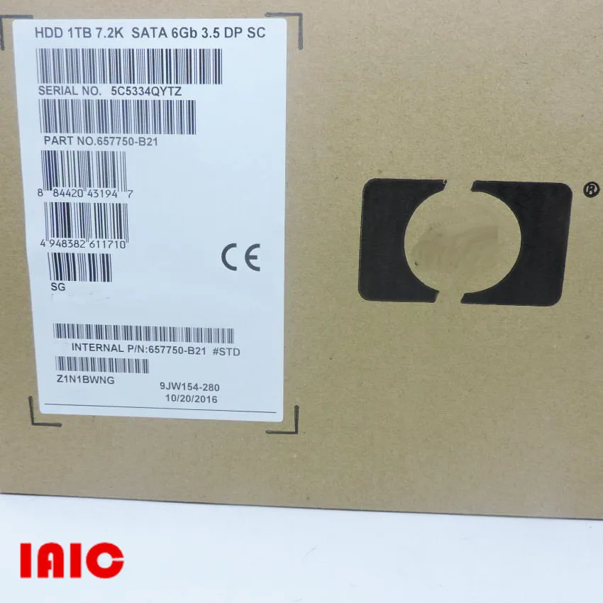 100% новый в коробке 3 года гарантии 657750-B21 657739-001 1T 7 2 K SATA 5 дюйма нужно больше углов