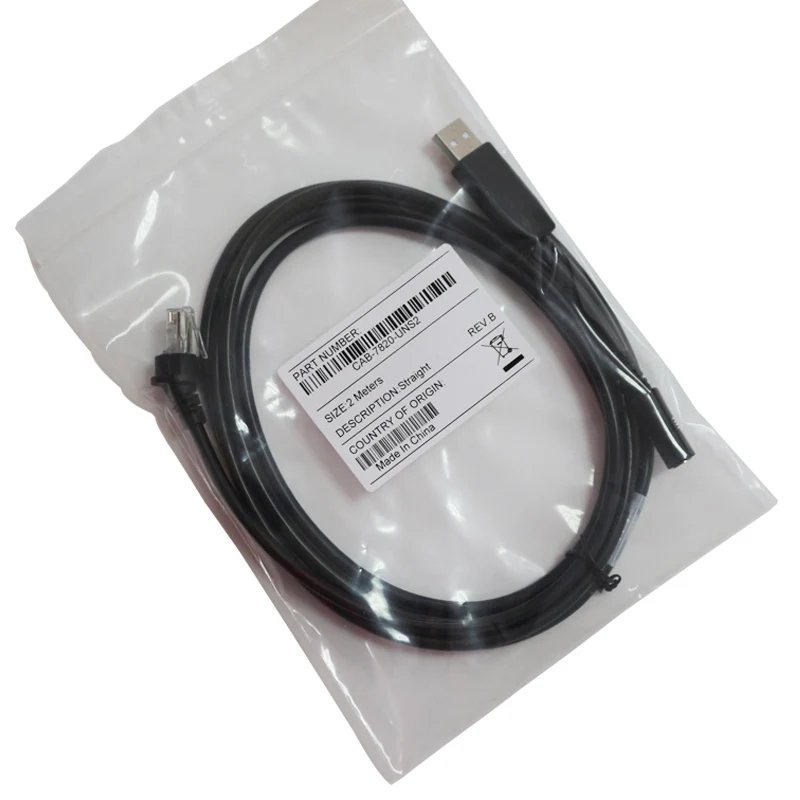 Новый 2 м USB портативный сканер штрих кодов прямой кабель для Honeywell MS7820 высокое