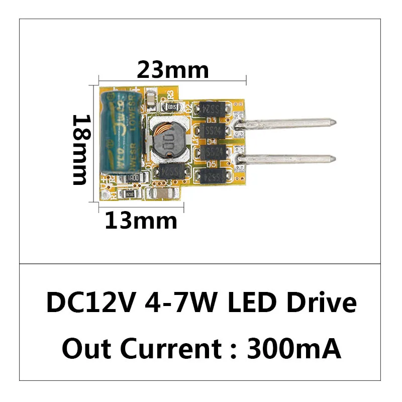 Светодиодный драйвер MR16 DC12V 1 Вт 7 Вт Питание постоянного тока Автоматическая Напряжение Управление трансформаторы систем освещения для Светодиодный свет "сделай сам"