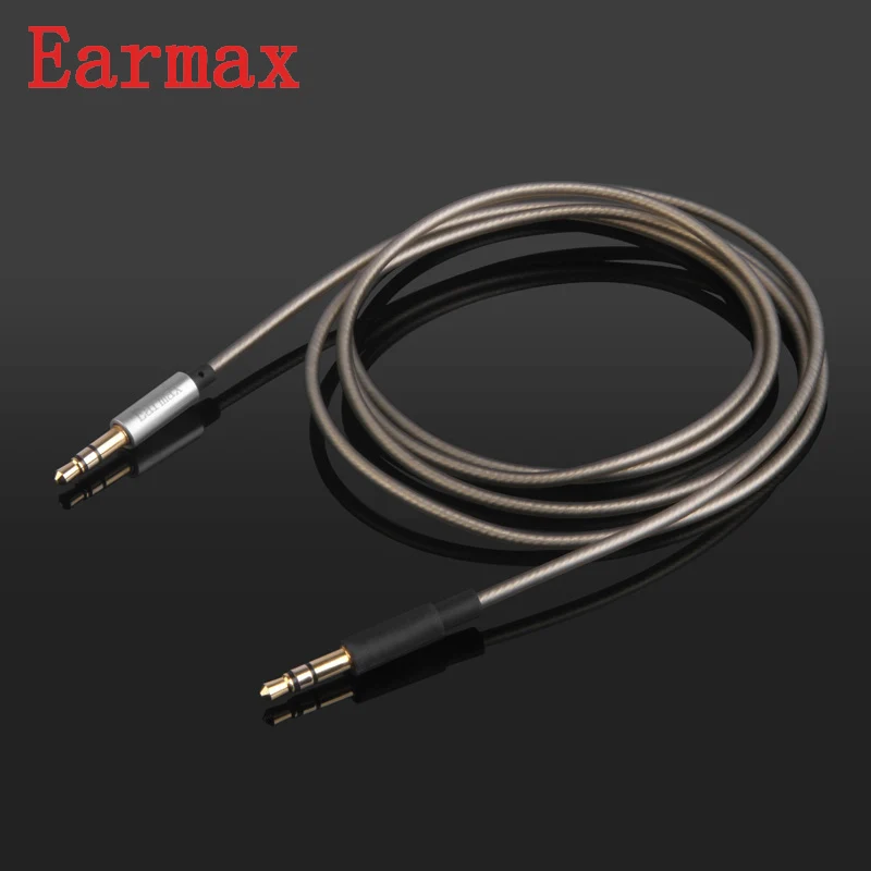 Обновление Earmax для Urbanite кабель для наушников 3,5 мм до 2,5 мм HIFI посеребренный аудио Aux провод Замена для Sennheiser