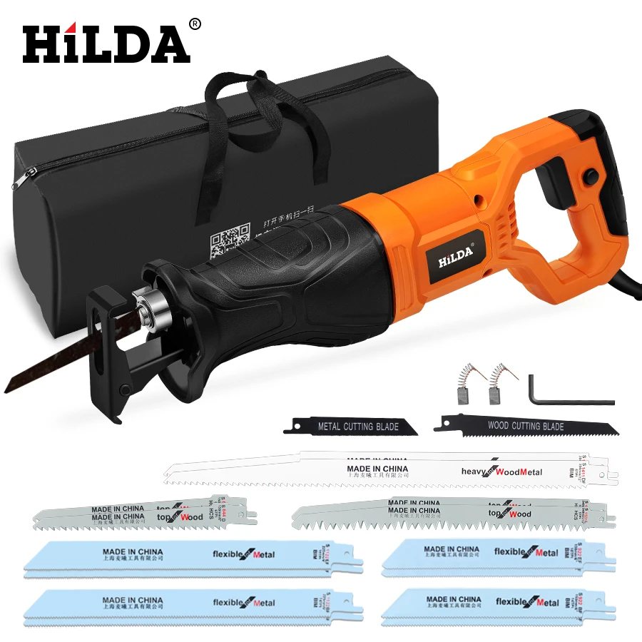 Электрическая пила HILDA Сабельная для работ по дереву и металлу|Электрические