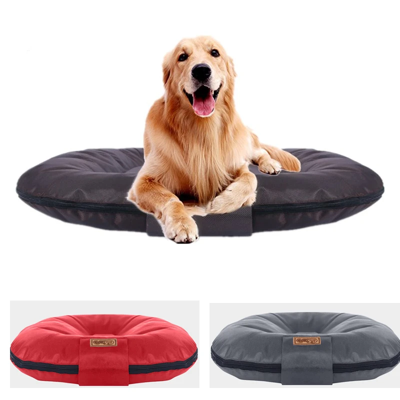 Подстилка для больших собак круглый коврик сна из ткани Оксфорд моющийся