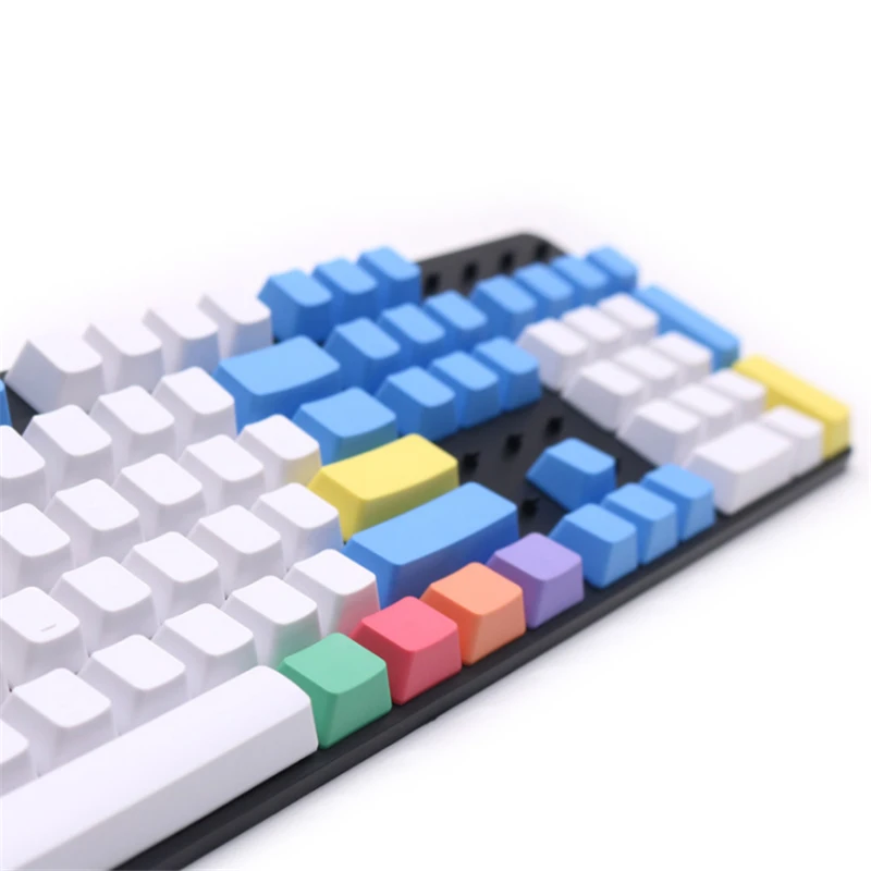 Ретро Keycaps PBT Пустой Толстый Мел Keyset Keycap для Cherry MX переключатели механическая