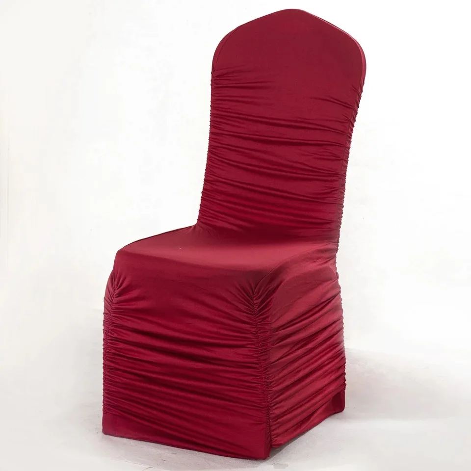 1 шт. чехол на стул из спандекса с оборками 20 цветов|chair covers for wedding|chair cover wholesale