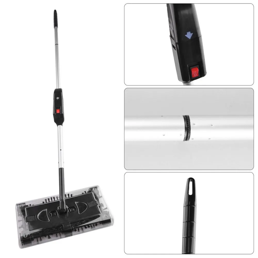 Electric Sweeper Hand-push Type Mop Rechargeable Battery Dust Collector 360 Degrees Rotation Carpet Floor Cleaner | Бытовая техника