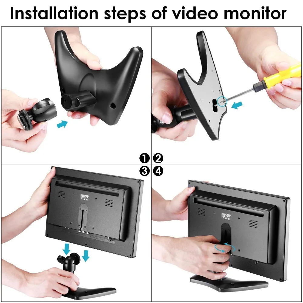 Neewer nw1116 11.6 дюймов HD 1080 P Мониторы HDMI USB VGA BNC видеонаблюдения av аудио Вход Динамик