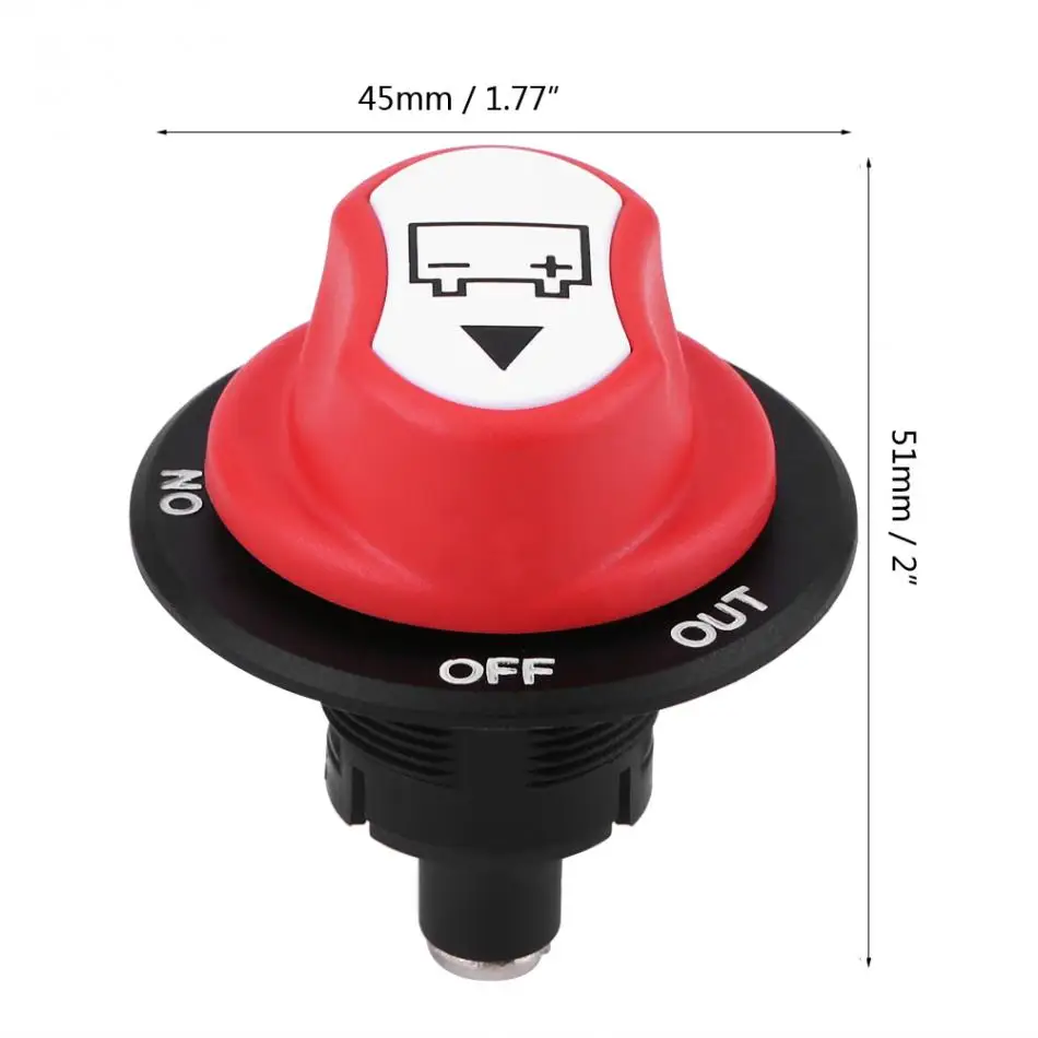 Max 50V 50A CONT 75A INT On/Off Car Battery Isolator Switch for Cars / Off Road Vehicle /Trucks Race Rally | Автомобили и