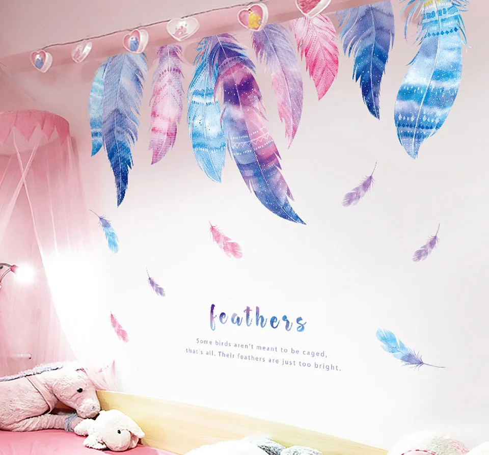 Романтические настенные стикеры сделай сам для детской комнаты девочек гостиной