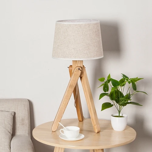Linen lampshade LukLoy новая простая настольная лампа в китайском стиле из цельного дерева, спальня кабинет прикроватный светодиодный светильник для защиты глаз в деревенском стиле - Цвет абажура: Linen lampshade