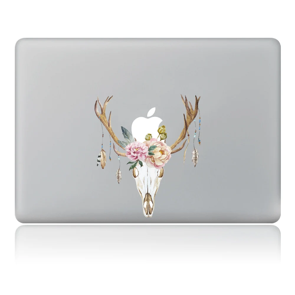 Виниловая наклейка с рогами в индийском стиле для ноутбука наклейки DIY Macbook Pro Air 11