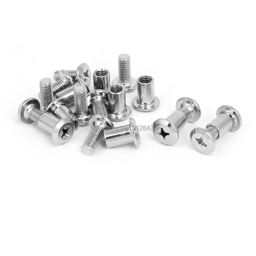 

Phillips Socket Head Nuts Countersunk Bolts Connecting Screws 10 Sets