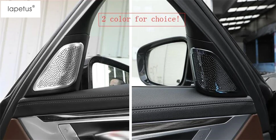 

Lapetus Accessories For BMW 7 Series G11 G12 2016 - 2020 Pillar A Stereo Speaker Audio Loudspeaker Sound Frame Cover Trim