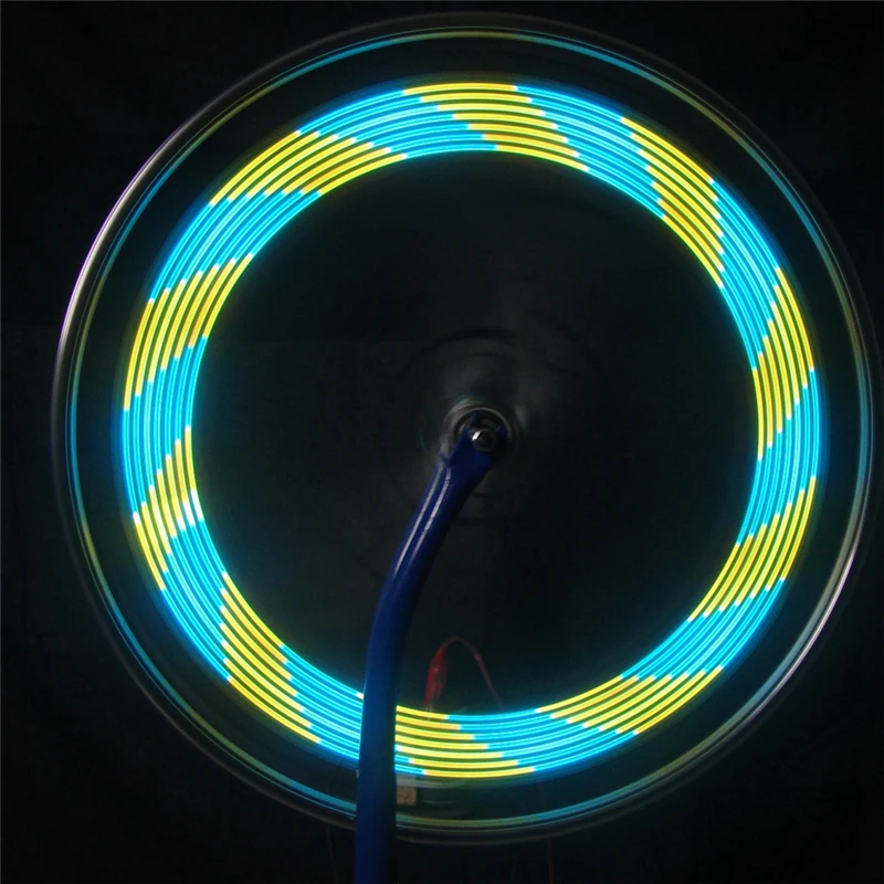 Lumiparty Велоспорт Велосипедные фары 14 LED колеса сигнал шины спиц для Ciclismo 32