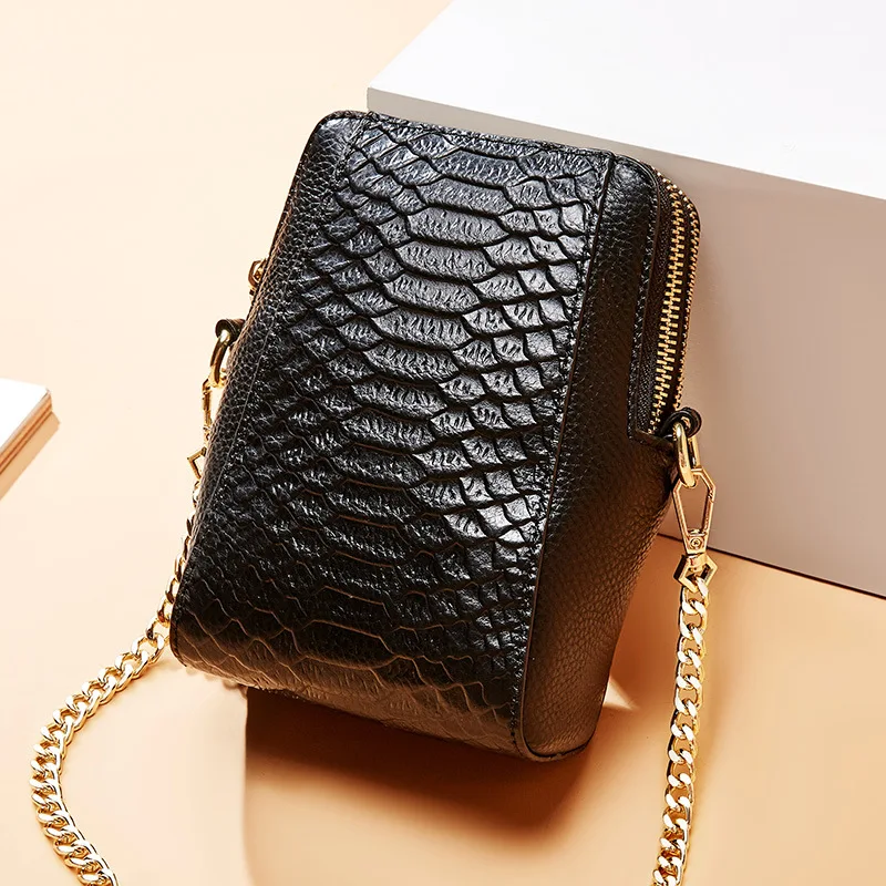 

Brand Women Mini Messenger Shoulder Bags Genuine Leather Bag for Ladies Crossbody Bags Girs Bag Youth Trendy Phone Bag Small