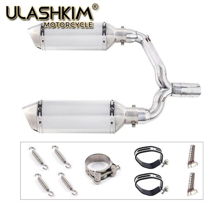 same photo Motorcycle Full Exhaust Muffler Escape System Slip On For suzuki GSR400 GSR600 BK400 BK600 GSR BK 400 600 Modified Link Pipe - Цвет: same photo