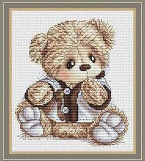 Needlework DIY Cross Stitch Sets For Embroidery kits 14CT&amp16CT A rabbit with a bear suit | Дом и сад