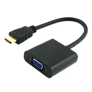 

CY Chenyang HDMI-compatible Input to VGA Female Output Projectors Monitors Adapter for PC Laptop Black