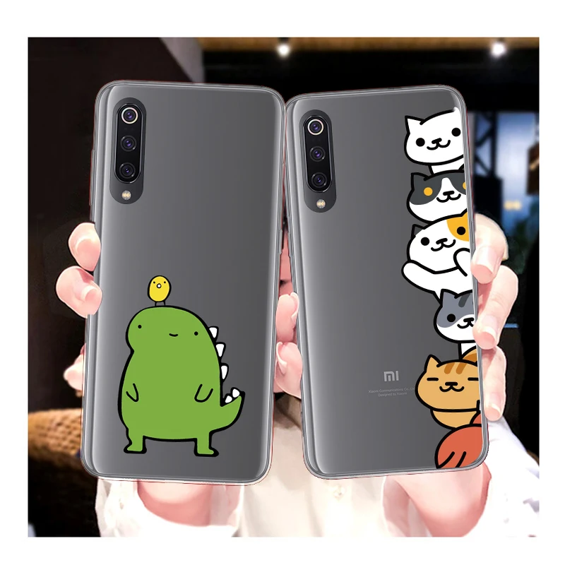 Милый ТПУ чехол для XiaoMi Mi 9 8 Pro SE Lite 6 5 5S Plus A1 A2 A3 мягкий прозрачный силиконовый