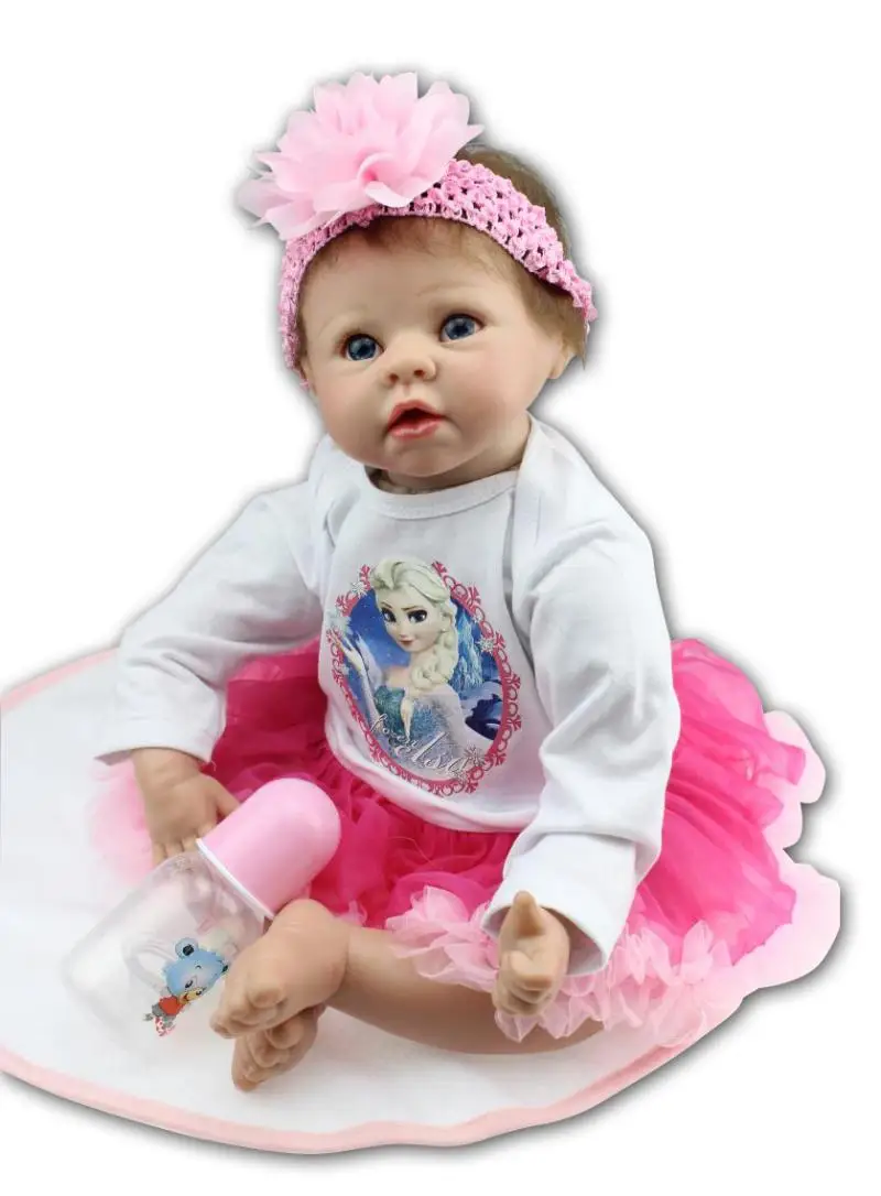 

55CM Baby Reborn Dolls Princess Girl Boy Toys Silicone Dolls Christmas Birthday New Year Gifts Baby Playmates Growth Partners