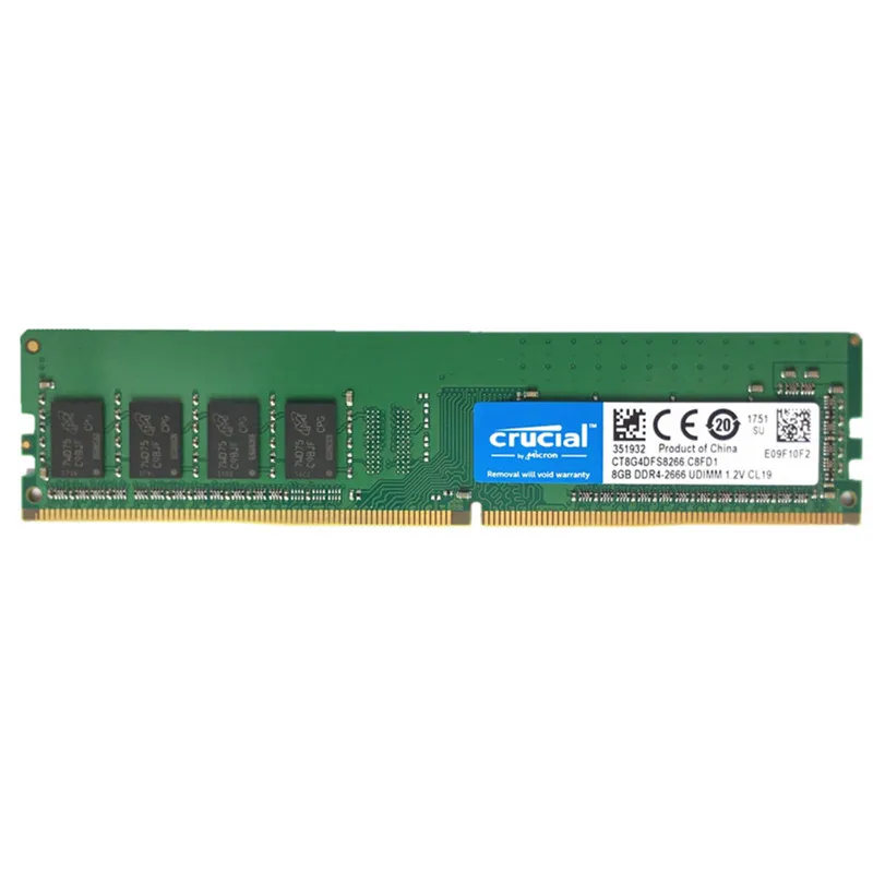 Оперативная память Crucial DDR4 4G 8G 16G 2666 RAM DDR4-2666MHz 288-Pin для рабочего стола