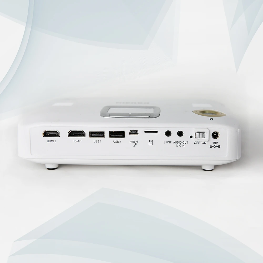 NIERBO 4 K интерактивный портативный проектор Полный 3D школьный Android Wifi для офиса