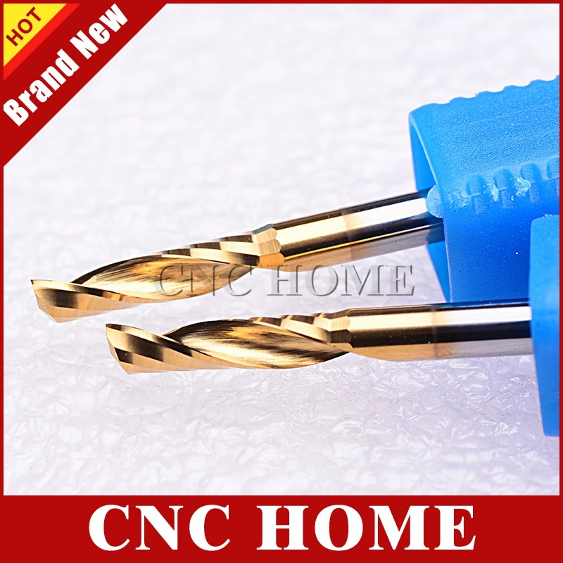 Спиральная фреза HRC55 с титановым покрытием 5 шт. 3 175x12 мм|cutter bit|one fluteend milling cutter |