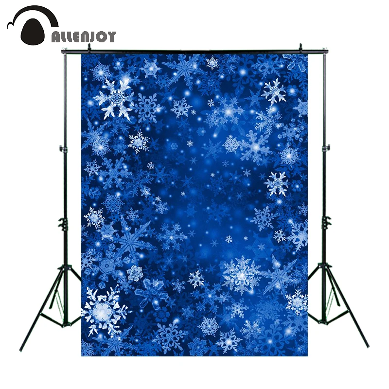 Allenjoy замороженный фон для фотостудии Рождественские снежинки развевающийся