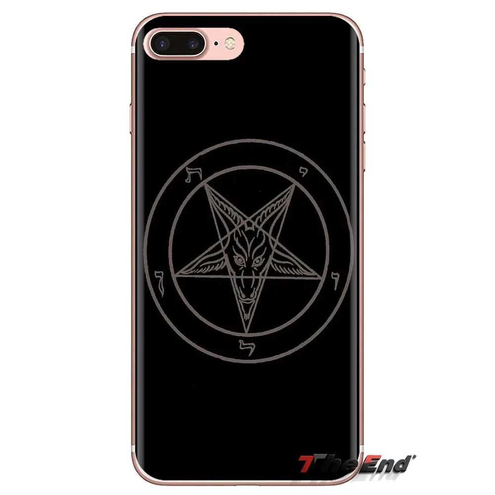 Силиконовый чехол-сумка Killstar Satan Say Meow skull pentagram для iPod Touch Apple iPhone 4 4S 5 5S SE 5C 6 6S 7 8 X XR XS