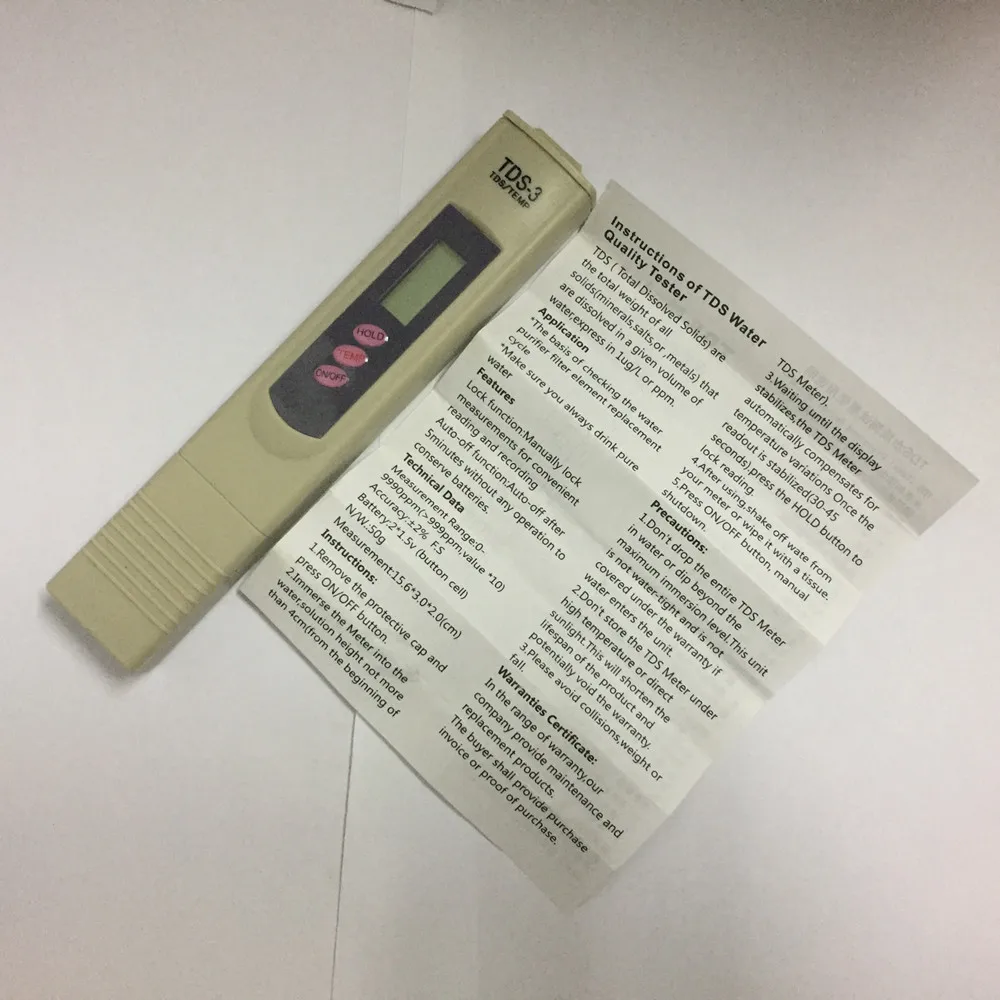 3 в 1 TDS3/TEMP/PPM ЖК цифровой TDS измеритель тестер фильтра воды | Инструменты