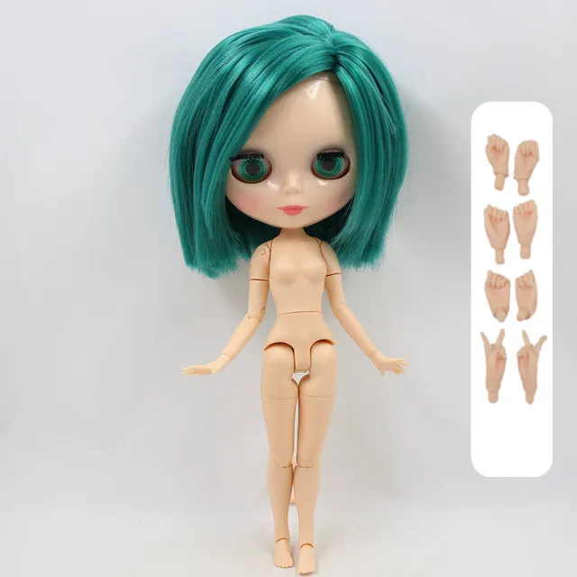 Фабрика blyth кукла Люди Икс: одаренный Polaris Marvel BL1206 суставное тело зеленые волосы натуральная кожа 1/6 30 см - Цвет: doll and hand B