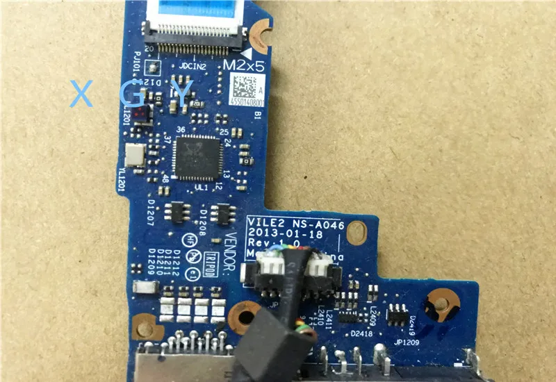 for Lenovo ThinkPad Edge E531 DC-In Ethernet Port PCB Board w/ Cable VILE2 NS-A046 100% Test ok | Компьютеры и офис