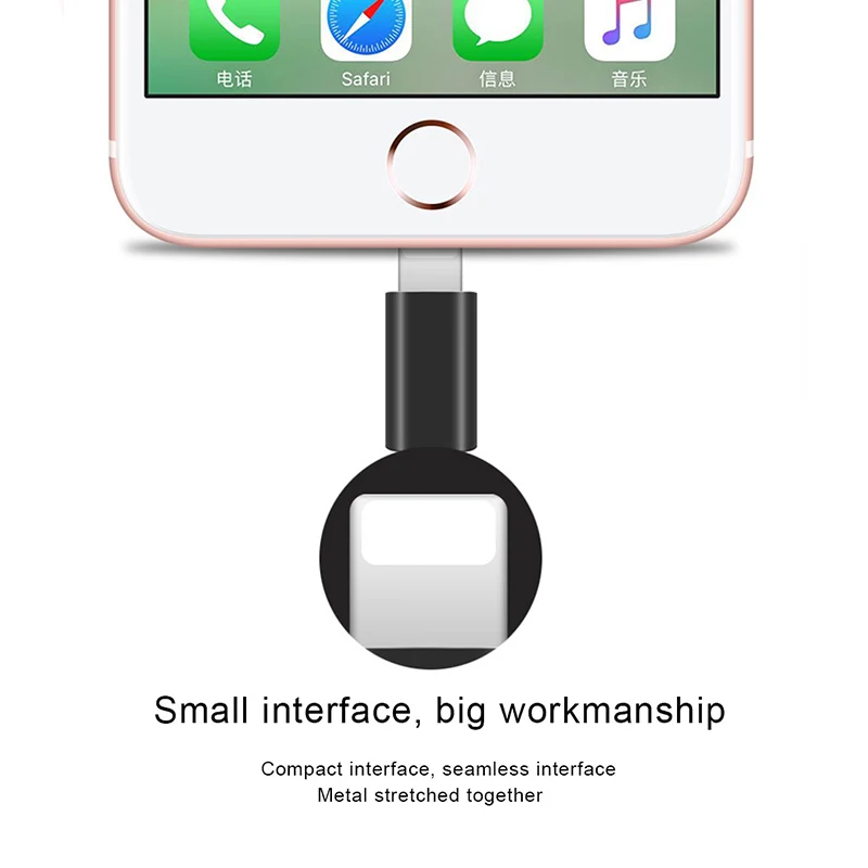 ! Переходник ACCEZZ OTG с Micro USB на Lighting для Apple адаптеров iphone 6 7X8 6s Plus ipad Air Mini адаптер