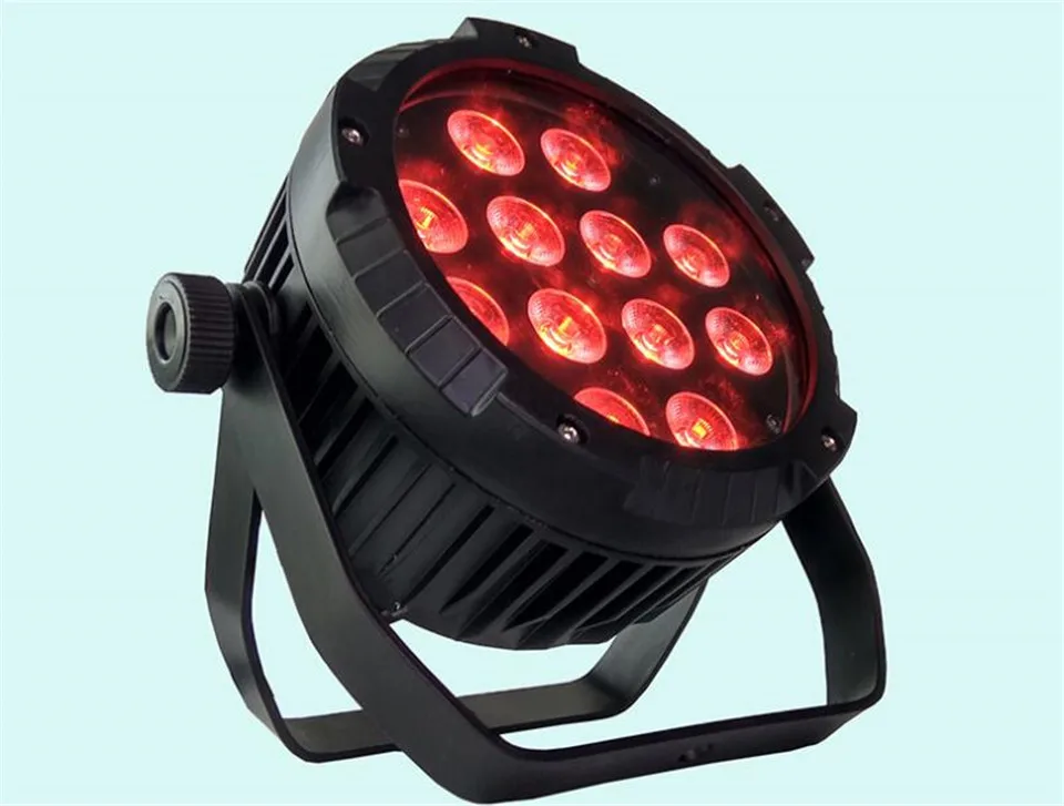 IP65 Водонепроницаемый светодиодный светильник Par 12X12W RGBW 12x15W RGBWA 12x18W UV 6 в 1 тонкий Can
