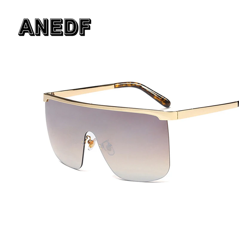 ANEDF Oversized Mask Sunglasses Men Women Fashion Brand Design Shades UV400 Vintage Glasses De Sol | Аксессуары для одежды