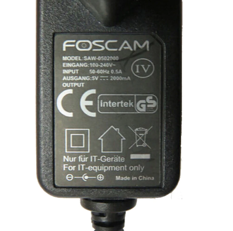 5V 2A EU/US/UK AU Питание для Foscam FI8918W FI8910W FI9821W FI9831P FI9826P FI9821P ip камера с модулем питания