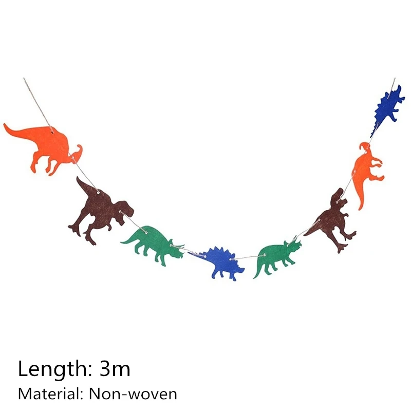 dinosaur garland Динозавр вечерние принадлежности динозавр бумажный шарик гирлянда на день рождения детей, мальчика вечерние украшения мир Юрского периода джунгли вечерние украшения - Цвет: dinosaur garland