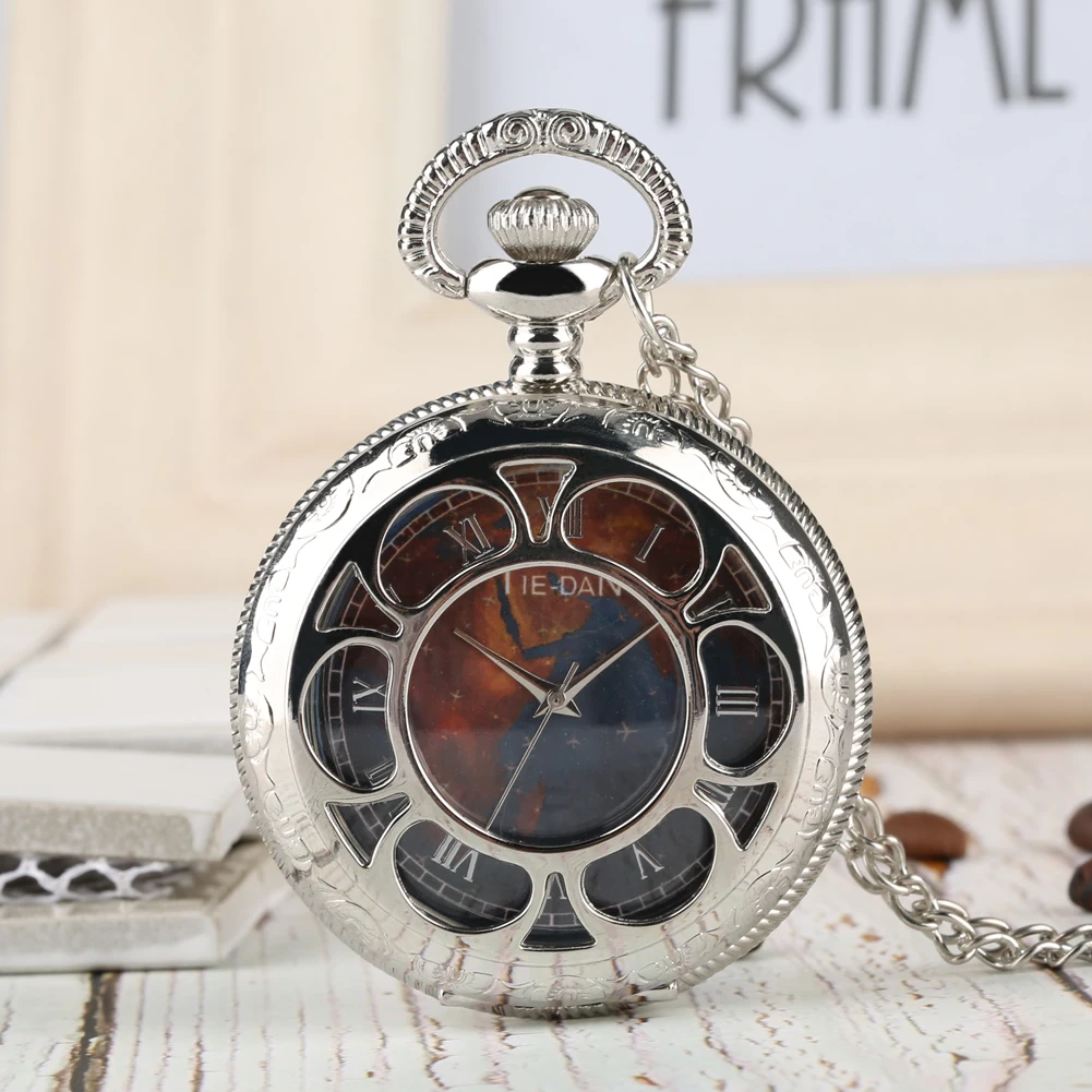 Мужские кварцевые карманные часы, креативные брелоки с изображением земли, часы в стиле ретро, Алиса в стране чудес, Подвесные часы, лучшие часы на цепочке