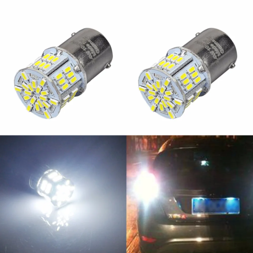 AGLINT 2 шт Белый 12В-24В 1156 BA15S P21W 3014-54SMD светодиодные лампы с поворотным сигналом