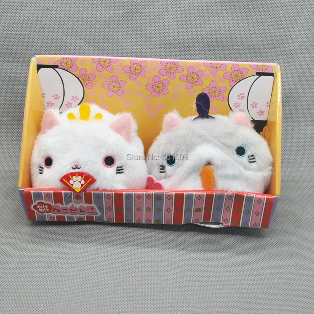2 шт. Neko Atsume кошка с заднего двора 3 "Meow коллекция Dango Mochi плюшевые куклы в розницу