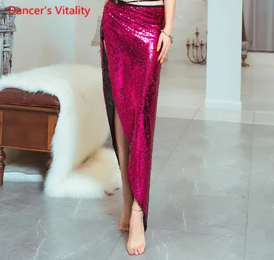 Only Hip Scarf as Ph Новинка, одежда для занятий танцами живота, для женщин, начинающих, с блестками, для хип-хопа, топ, летняя, для восточных, индийских танцев, одежда для соревнований, костюм - Цвет: Only Hip Scarf as Ph