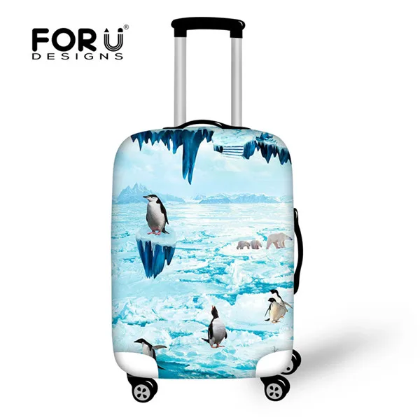 H5945 FORUDESIGNS/Забавный чехол с изображением животных дельфина для багажника подходит для 18-30 дюймовых чехлов Толстая эластичная Защитная защита от пыли для багажа - Цвет: H5945