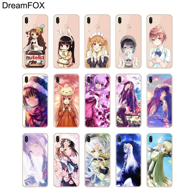 DREAMFOX M147 милый аниме девушка комикс мягкий тпу силиконовый чехол для huawei Honor 6A 6C 6X 7C