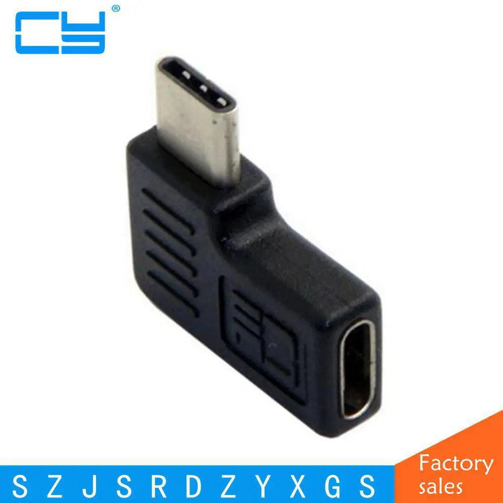 USB 3 1 Type C 90 градусов правый и левый угловой переходник для Samsung Galaxy S8 + Plus сотовый