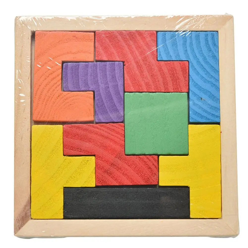 Обучающая головоломка Vitoki деревянные 3d Пазлы для детей Танграм Tetris