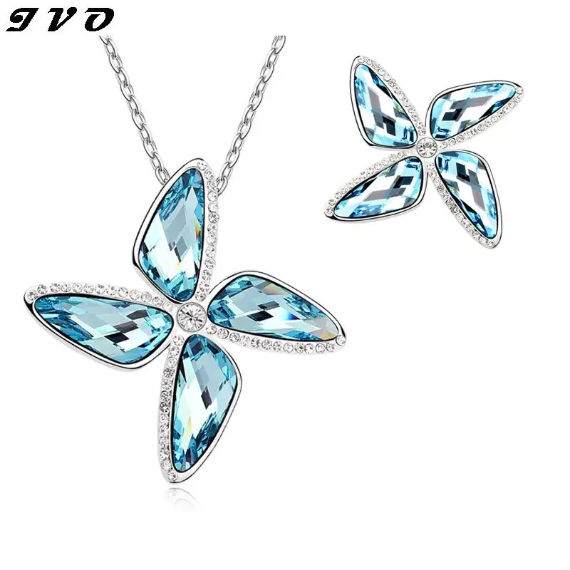 2016 Best продавец комплект ювелирных изделий розовое золото плиты австрийский