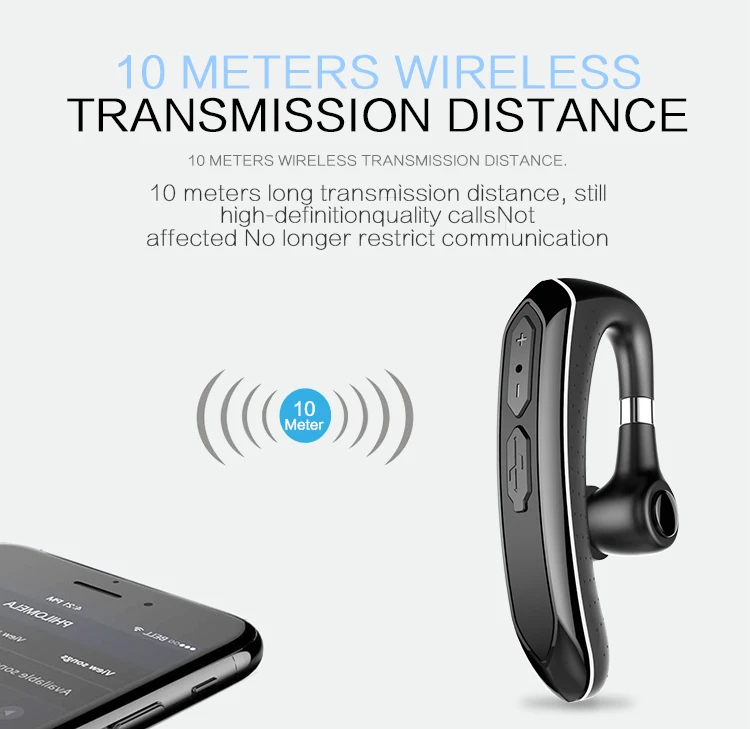 S1 громкой связи Bluetooth гарнитура для Бизнес Водонепроницаемый наушники с