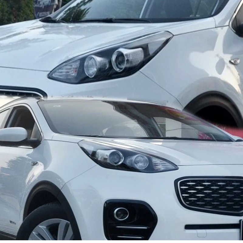 Для Kia SPORTAGE kx5-2018абажур фары крышка объектива стеклянная лампа Защита фар пластиковая защита объектива Защита